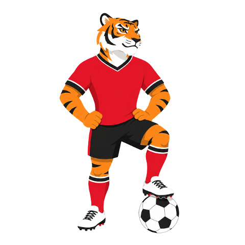 tiger-mascot-football-ball-10326312