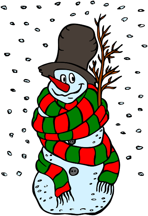 snowman-scarf-snow-snowing-winter-6769120