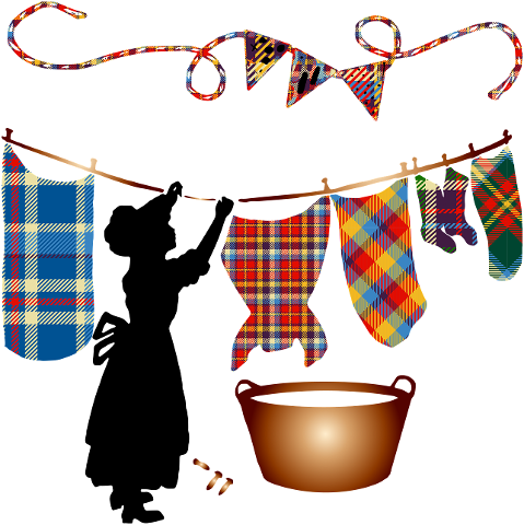 woman-hanging-clothes-tartan-colors-4364267