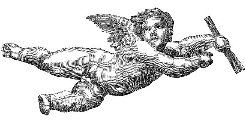 cherub-angel-line-art-scroll-7476721