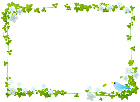 bird-blue-leaf-frame-floral-leaf-4892406