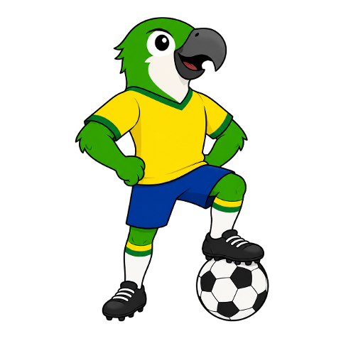 parrot-mascot-football-brazil-10329649