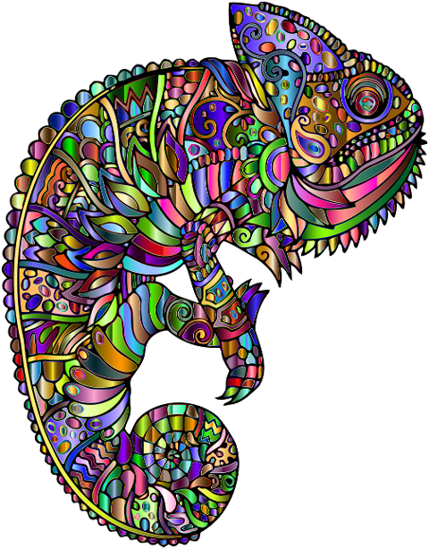chameleon-lizard-abstract-mandala-8657671