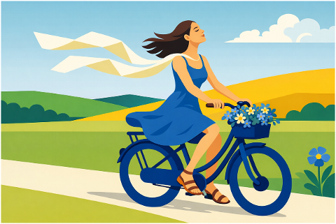 woman-bicycle-spring-landscape-10201924