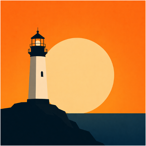 lighthouse-silhouette-sunset-cliff-10236869