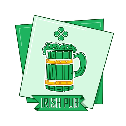 irish-pub-logo-design-green-flat-8607298