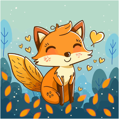 fox-little-fox-love-happy-smiling-7633553