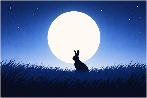 rabbit-bunny-silhouette-full-moon-10209784