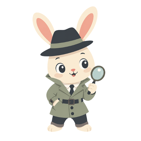 cute-bunny-detective-animal-mascot-10348590