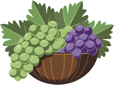ai-generated-grapes-basket-fruit-9561549