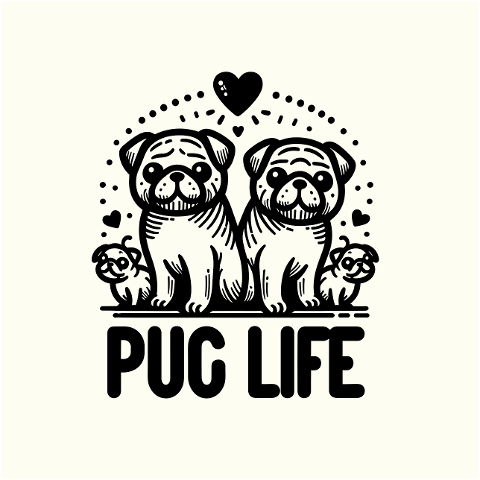 dog-pug-life-vintage-fur-happy-8527634