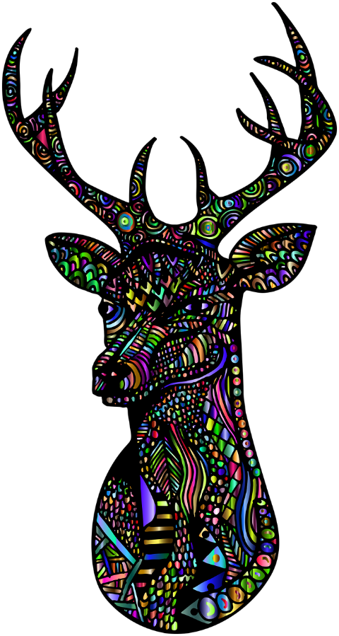 deer-buck-animal-doodle-zentangle-7912464