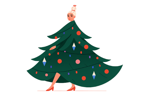 christmas-tree-dress-woman-fashion-9980635