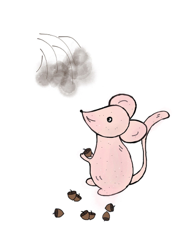 mouse-acorn-animal-cute-pink-5200910