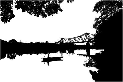 river-landscape-silhouette-bridge-7469354