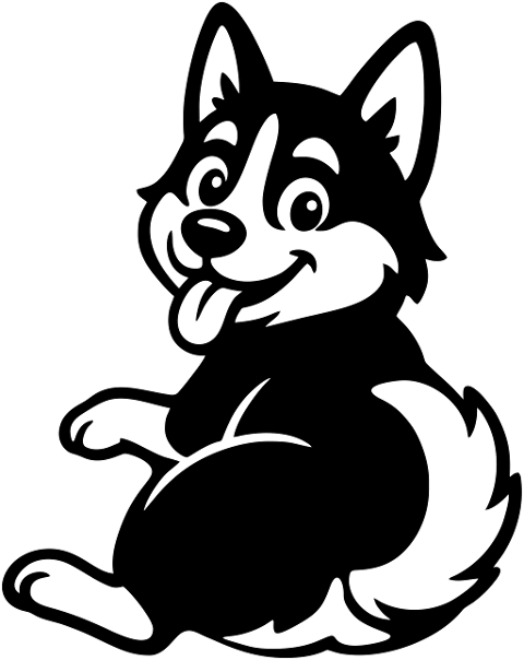 husky-dog-cartoon-happy-dog-9976267