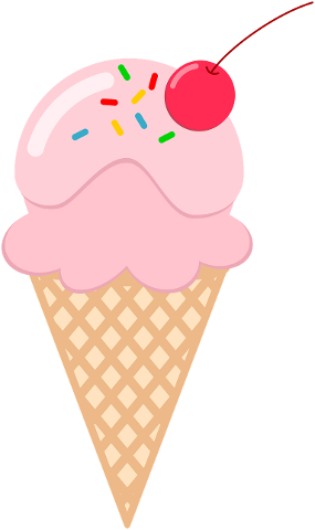 ice-cream-strawberry-cone-dessert-4446627