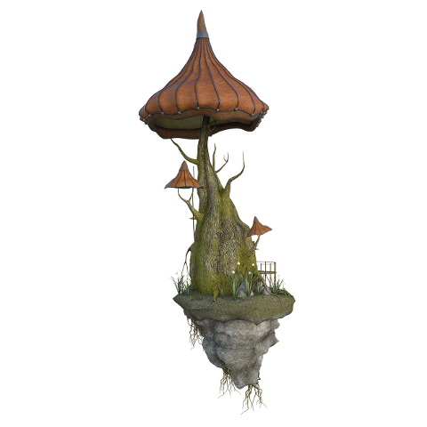mushroom-island-funky-3d-render-4287498
