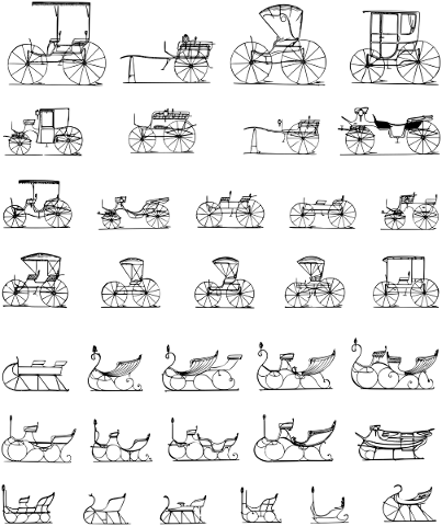 stagecoach-carriage-line-art-horse-5007249