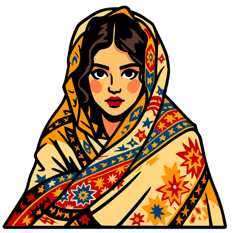 portrait-shawl-scarf-folklore-10131457