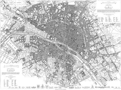 map-paris-line-art-geography-city-7378292