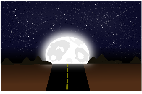 road-moon-night-mountains-6145130