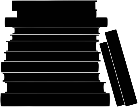 books-stack-pile-silhouette-black-10052605