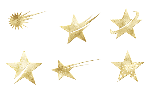 shooting-stars-stars-gold-foil-6008163