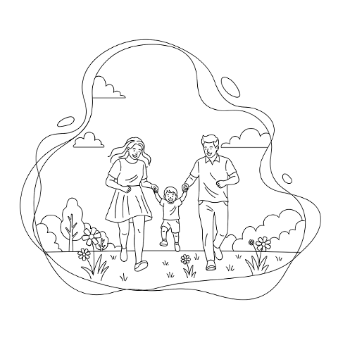 family-outline-illustration-10079994