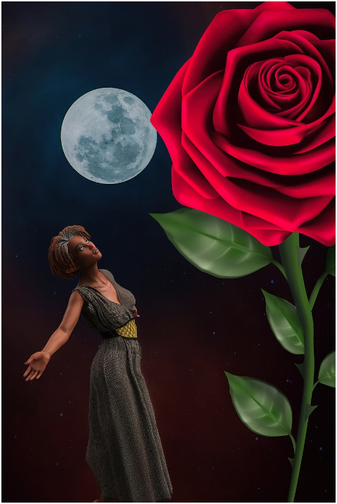 woman-rose-moon-love-valentine-6172608