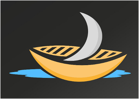 boat-moon-ocean-night-logo-7492393