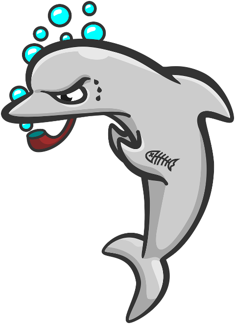 dolphin-fish-mascot-ocean-water-7284389