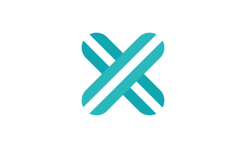 teal-abstract-letter-x-icon-curved-10177150