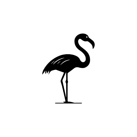 flamingo-silhouette-bird-logo-10112344