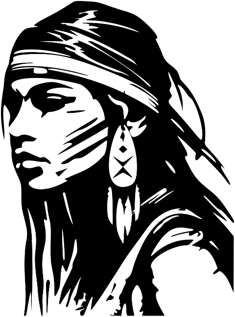 native-tribe-woman-stencil-indian-8199181