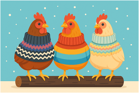 chickens-hens-winter-sweaters-cute-9977774