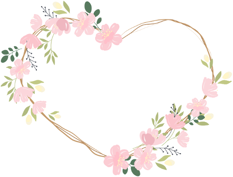 heart-flowers-frame-leaves-6174735