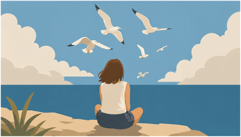 woman-seagulls-sky-sea-coastal-10250354