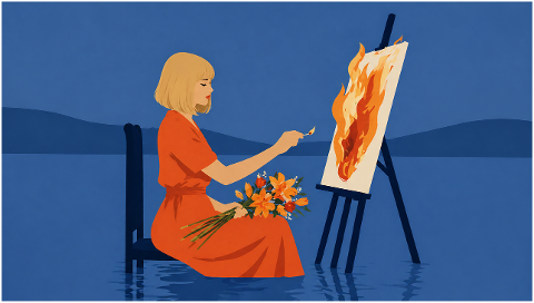woman-burning-painting-art-10250323