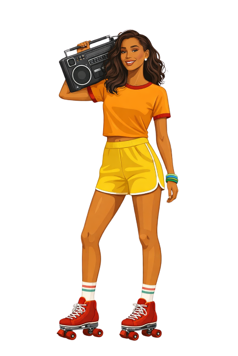 woman-roller-skates-boombox-10045893