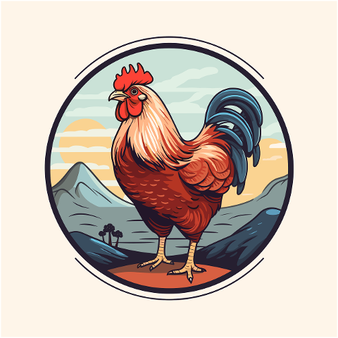 ai-generated-rooster-chicken-farm-8201392