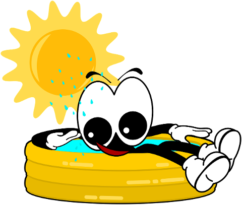 cartoon-sun-pool-cartoon-character-10345943