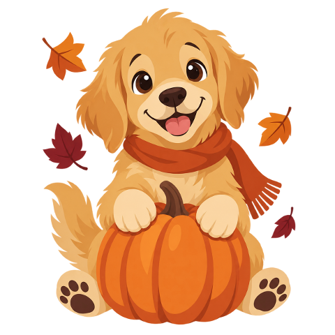puppy-autumn-pumpkin-fall-dog-10477935