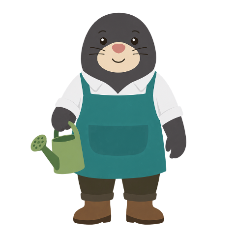 mole-gardener-watering-can-10468189
