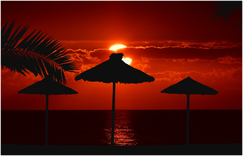 beach-silhouette-sunset-travel-4420728