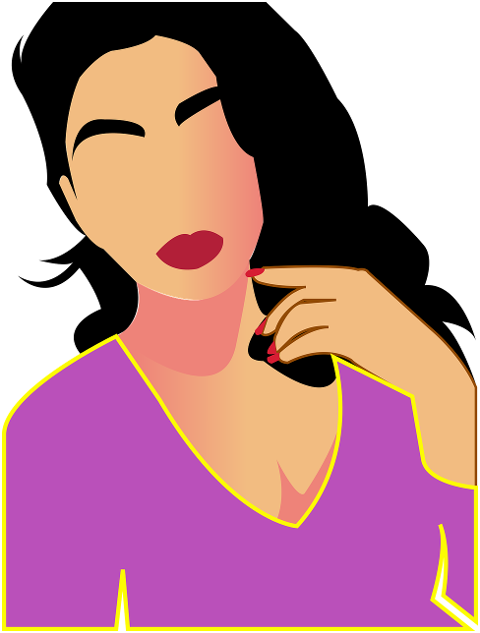 woman-cartoon-silhouette-saree-7252706
