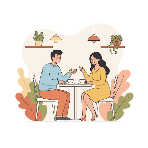 couple-coffee-illustration-10080069