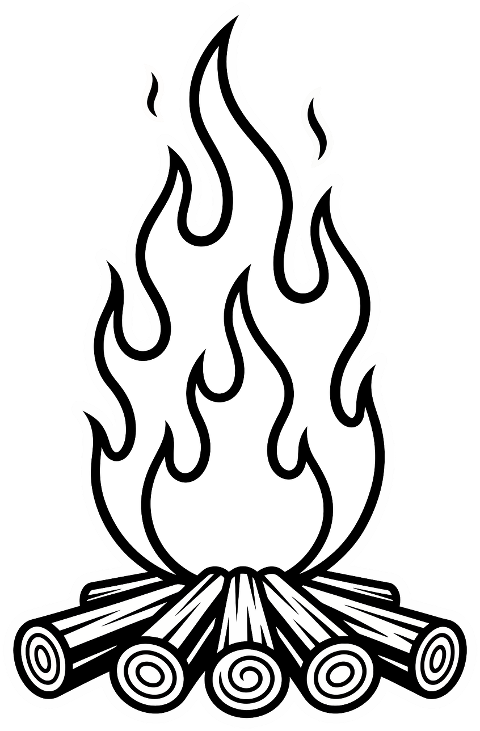 campfire-flames-logs-fire-outline-9935065