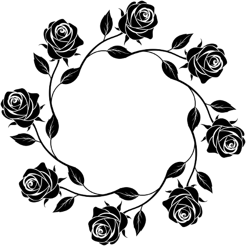 rose-flower-frame-border-plant-8815262