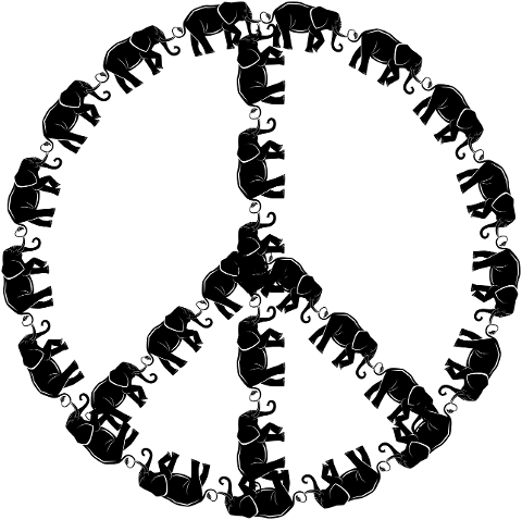 elephant-peace-sign-harmony-animal-7912337